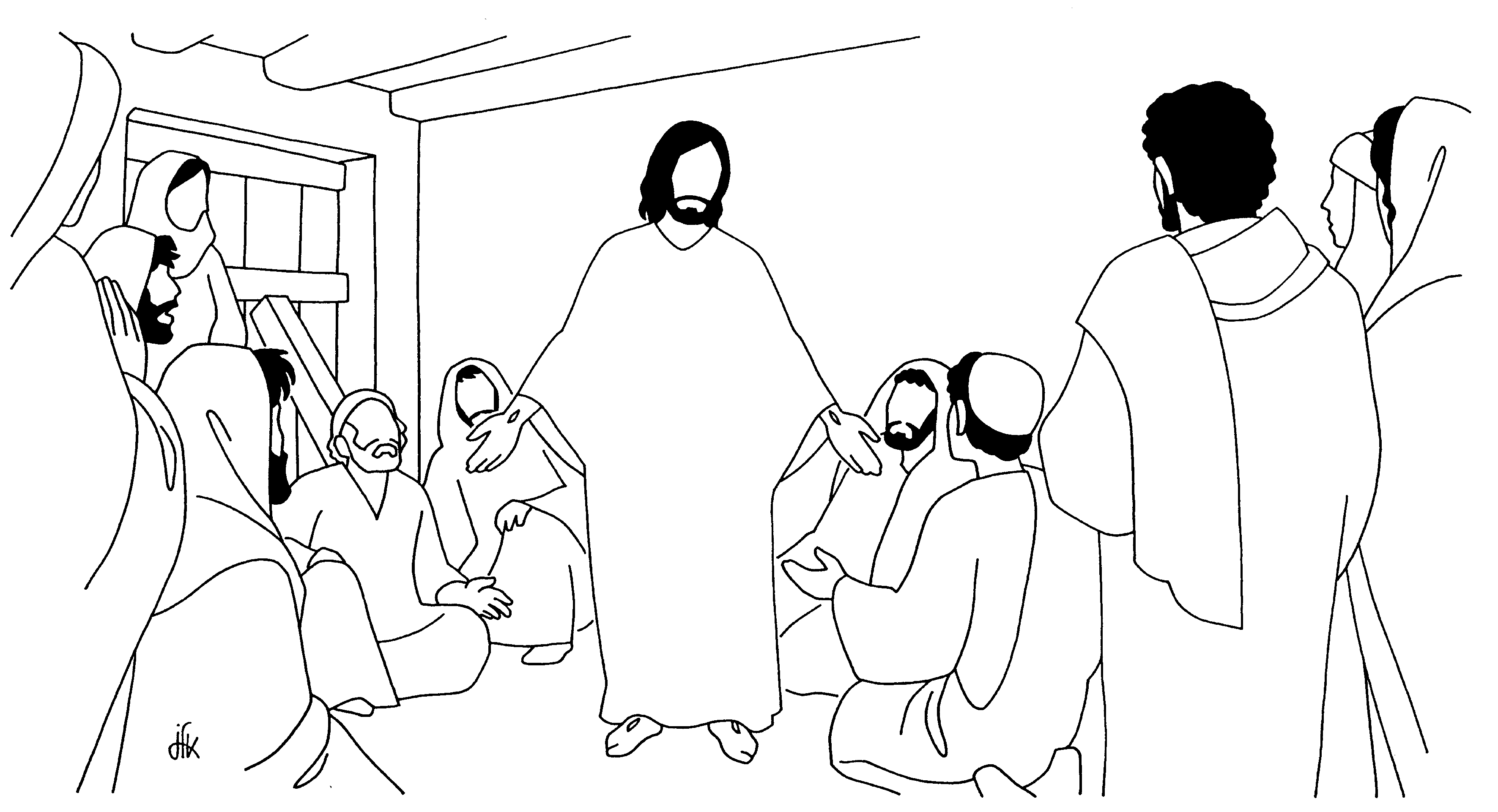 Раскраска: Иисус (Персонажи) #99216 - Бесплатные раскраски для печати
