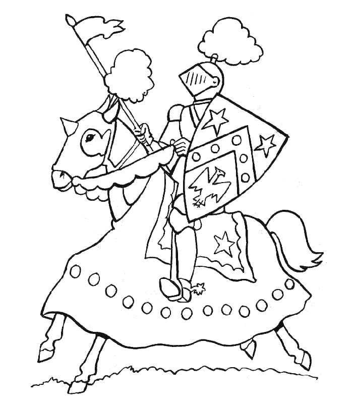 Раскраска: рыцарь (Персонажи) #86893 - Бесплатные раскраски для печати