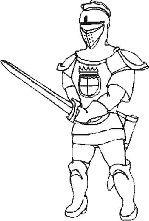 Раскраска: рыцарь (Персонажи) #86906 - Бесплатные раскраски для печати
