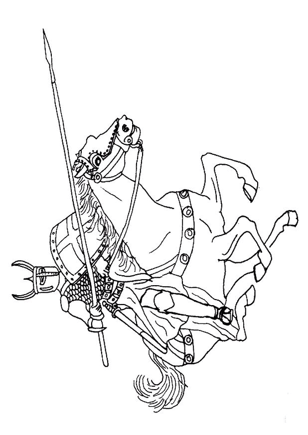 Раскраска: рыцарь (Персонажи) #86908 - Бесплатные раскраски для печати