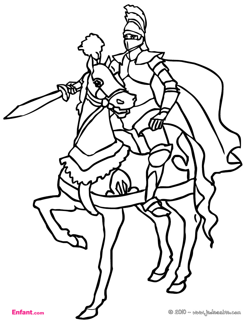 Раскраска: рыцарь (Персонажи) #86912 - Бесплатные раскраски для печати