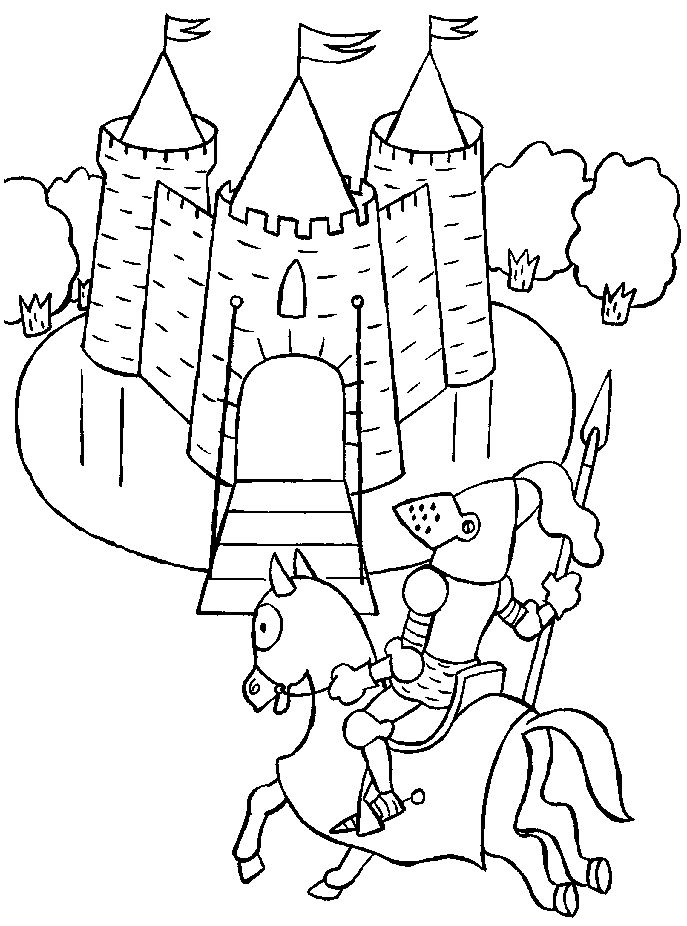 Раскраска: рыцарь (Персонажи) #86913 - Бесплатные раскраски для печати