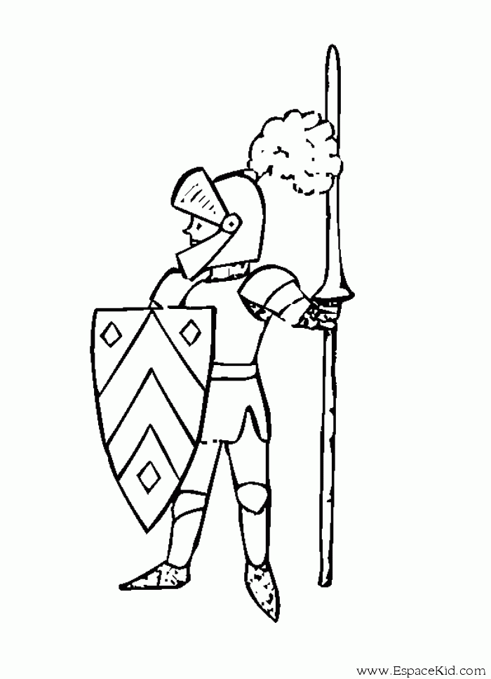 Раскраска: рыцарь (Персонажи) #86932 - Бесплатные раскраски для печати