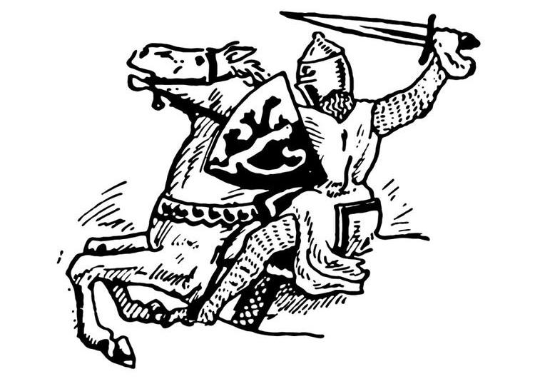 Раскраска: рыцарь (Персонажи) #86962 - Бесплатные раскраски для печати