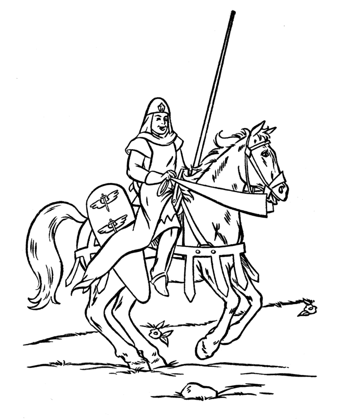 Раскраска: рыцарь (Персонажи) #87028 - Бесплатные раскраски для печати