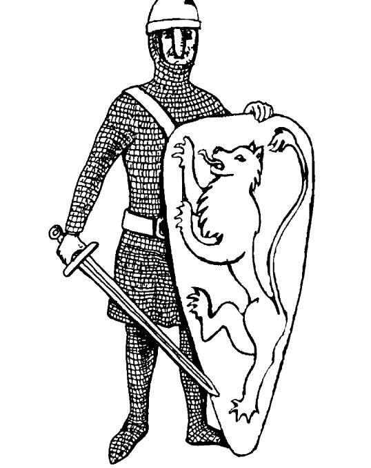 Раскраска: рыцарь (Персонажи) #87196 - Бесплатные раскраски для печати