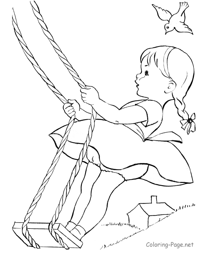 Раскраска: маленькая девочка (Персонажи) #96502 - Бесплатные раскраски для печати
