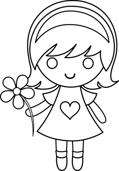 Раскраска: маленькая девочка (Персонажи) #96510 - Бесплатные раскраски для печати