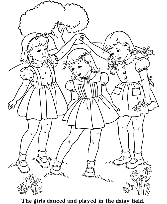 Раскраска: маленькая девочка (Персонажи) #96512 - Бесплатные раскраски для печати
