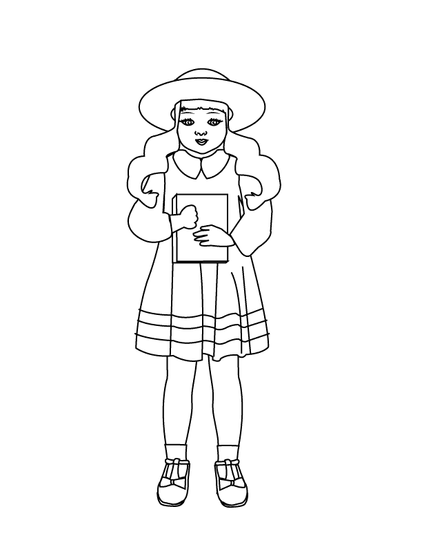 Раскраска: маленькая девочка (Персонажи) #96513 - Бесплатные раскраски для печати