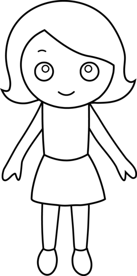 Раскраска: маленькая девочка (Персонажи) #96517 - Бесплатные раскраски для печати