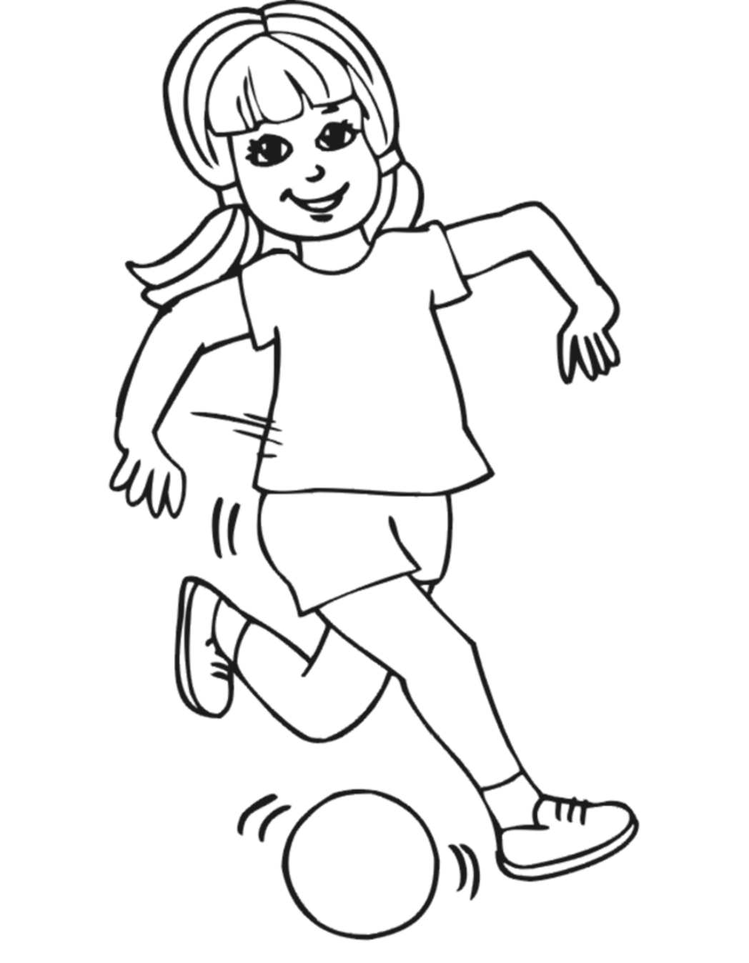 Раскраска: маленькая девочка (Персонажи) #96522 - Бесплатные раскраски для печати