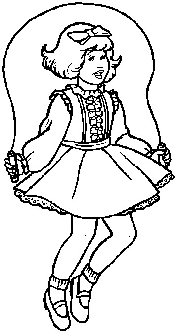 Раскраска: маленькая девочка (Персонажи) #96569 - Бесплатные раскраски для печати