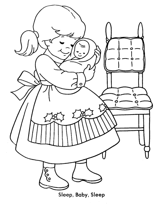 Раскраска: маленькая девочка (Персонажи) #96652 - Бесплатные раскраски для печати
