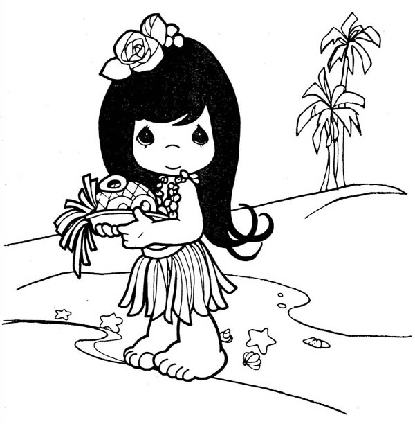 Раскраска: маленькая девочка (Персонажи) #96653 - Бесплатные раскраски для печати