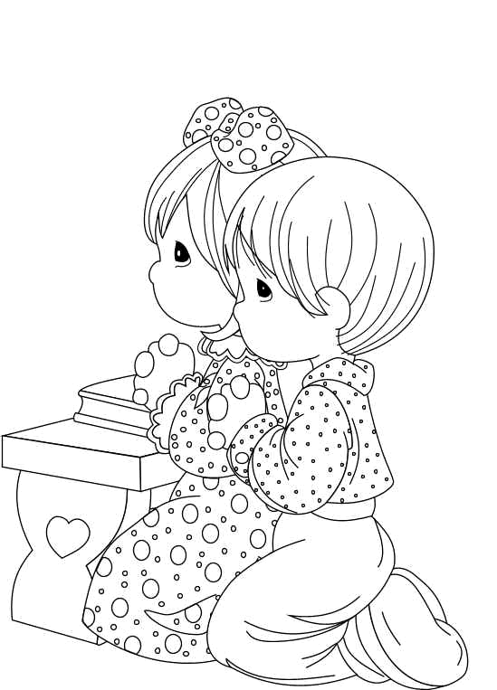 Раскраска: маленькая девочка (Персонажи) #96736 - Бесплатные раскраски для печати