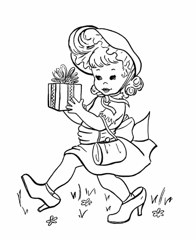 Раскраска: маленькая девочка (Персонажи) #96810 - Бесплатные раскраски для печати