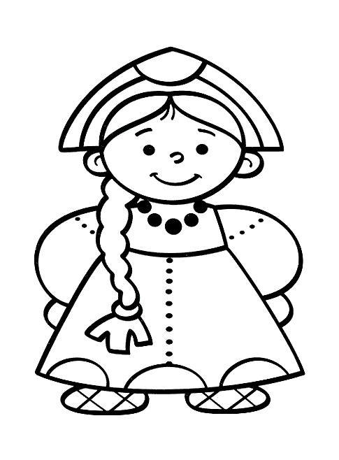 Раскраска: маленькая девочка (Персонажи) #96825 - Бесплатные раскраски для печати