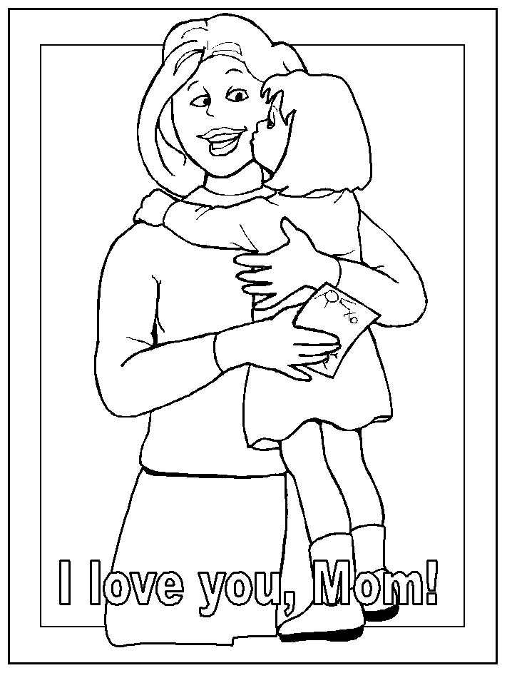 Раскраска: мама (Персонажи) #101106 - Бесплатные раскраски для печати