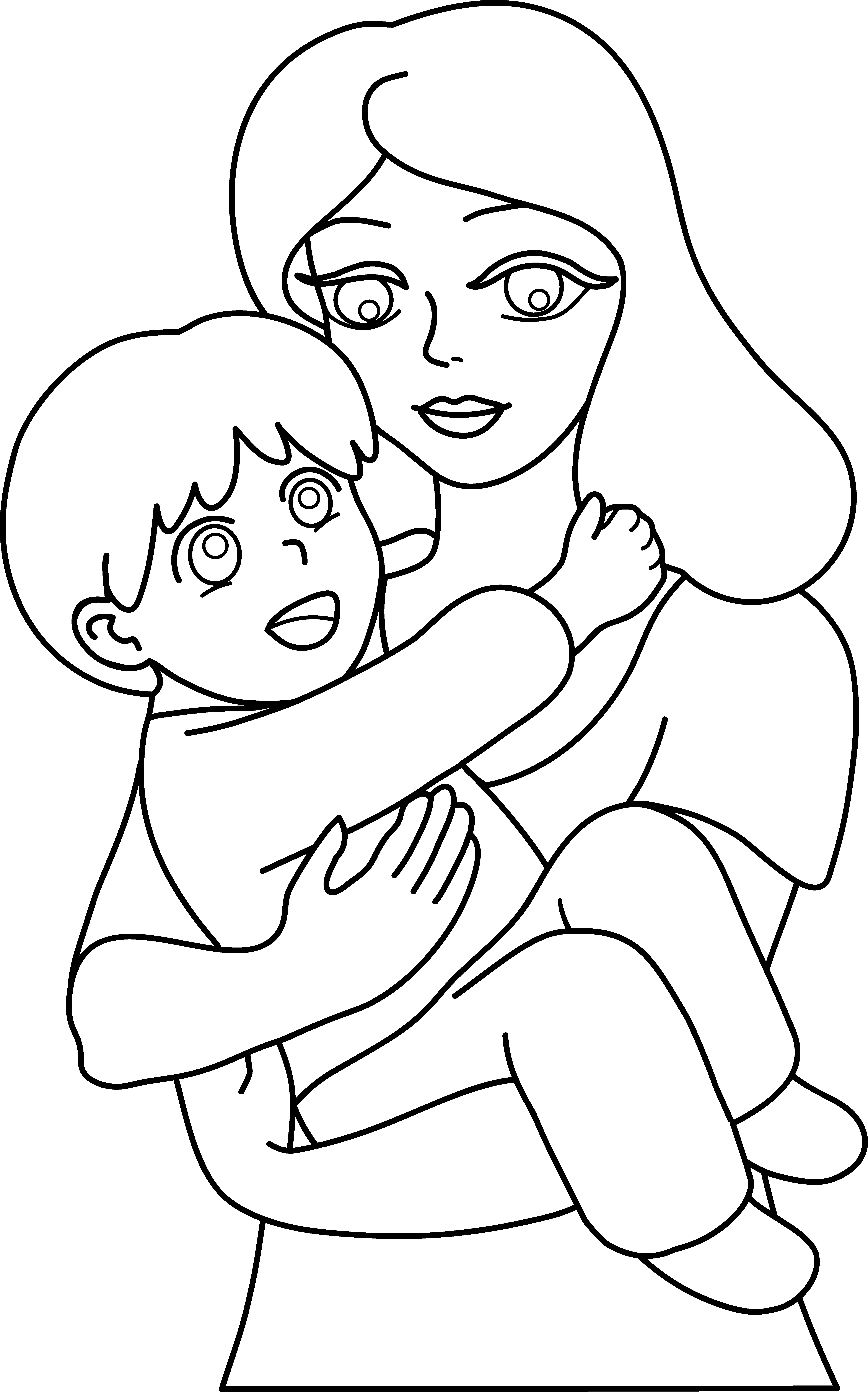 Раскраска: мама (Персонажи) #101189 - Бесплатные раскраски для печати