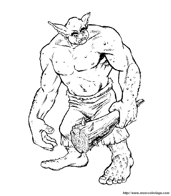 Раскраска: великан-людоед (Персонажи) #102802 - Бесплатные раскраски для печати
