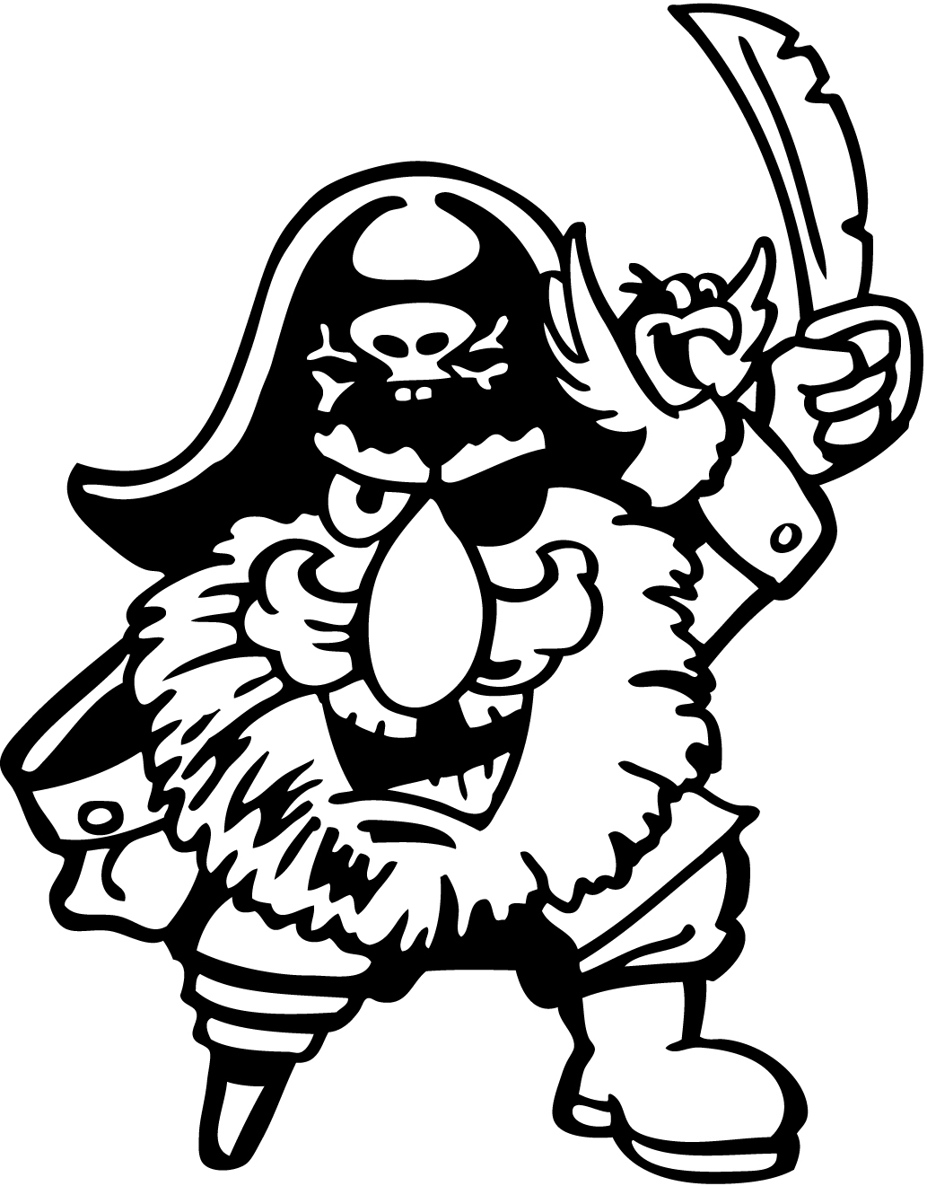Раскраска: пират (Персонажи) #105007 - Бесплатные раскраски для печати