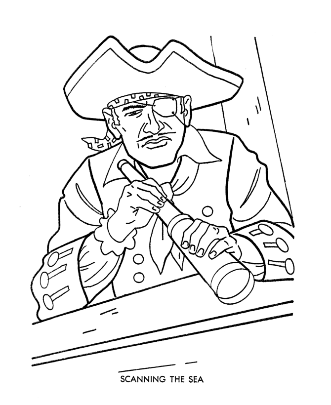 Раскраска: пират (Персонажи) #105184 - Бесплатные раскраски для печати