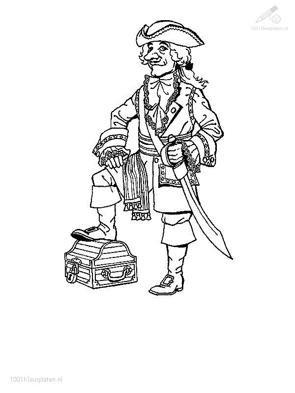 Раскраска: пират (Персонажи) #105279 - Бесплатные раскраски для печати