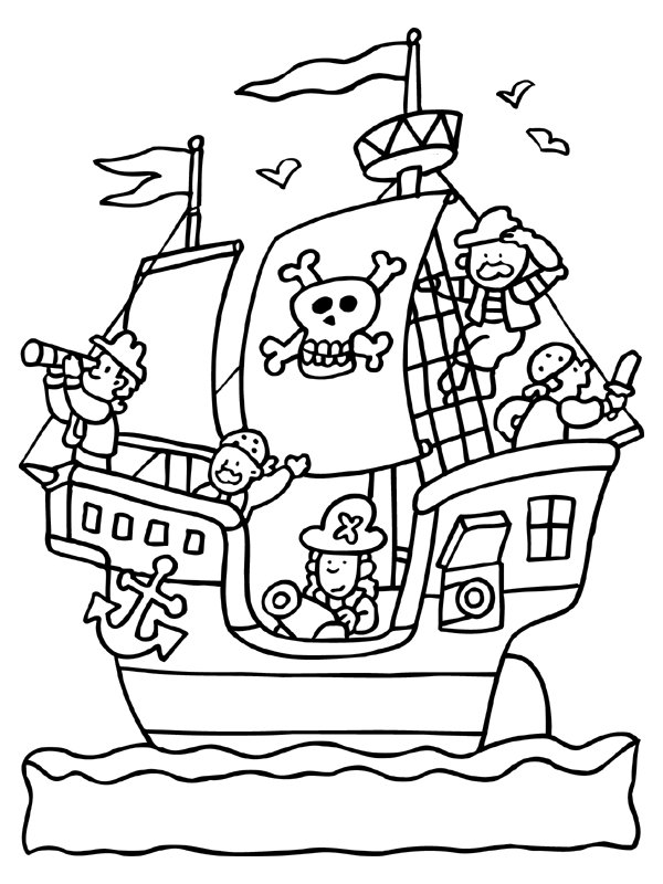 Раскраска: пират (Персонажи) #105315 - Бесплатные раскраски для печати