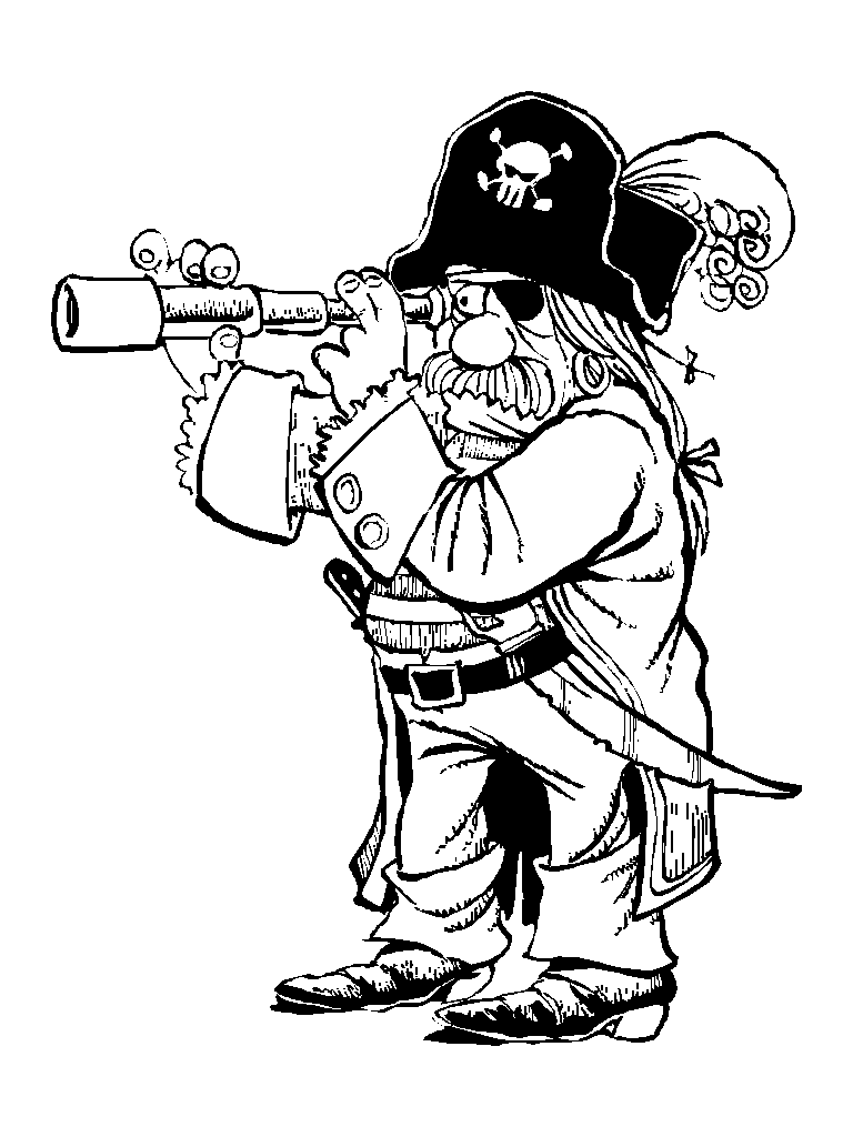 Раскраска: пират (Персонажи) #105343 - Бесплатные раскраски для печати