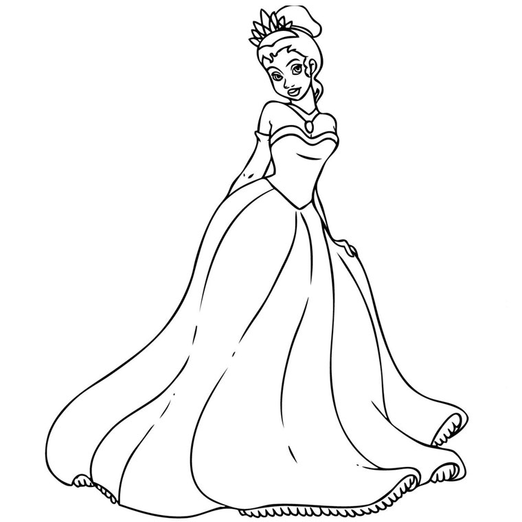 Раскраска: принцесса (Персонажи) #85170 - Бесплатные раскраски для печати