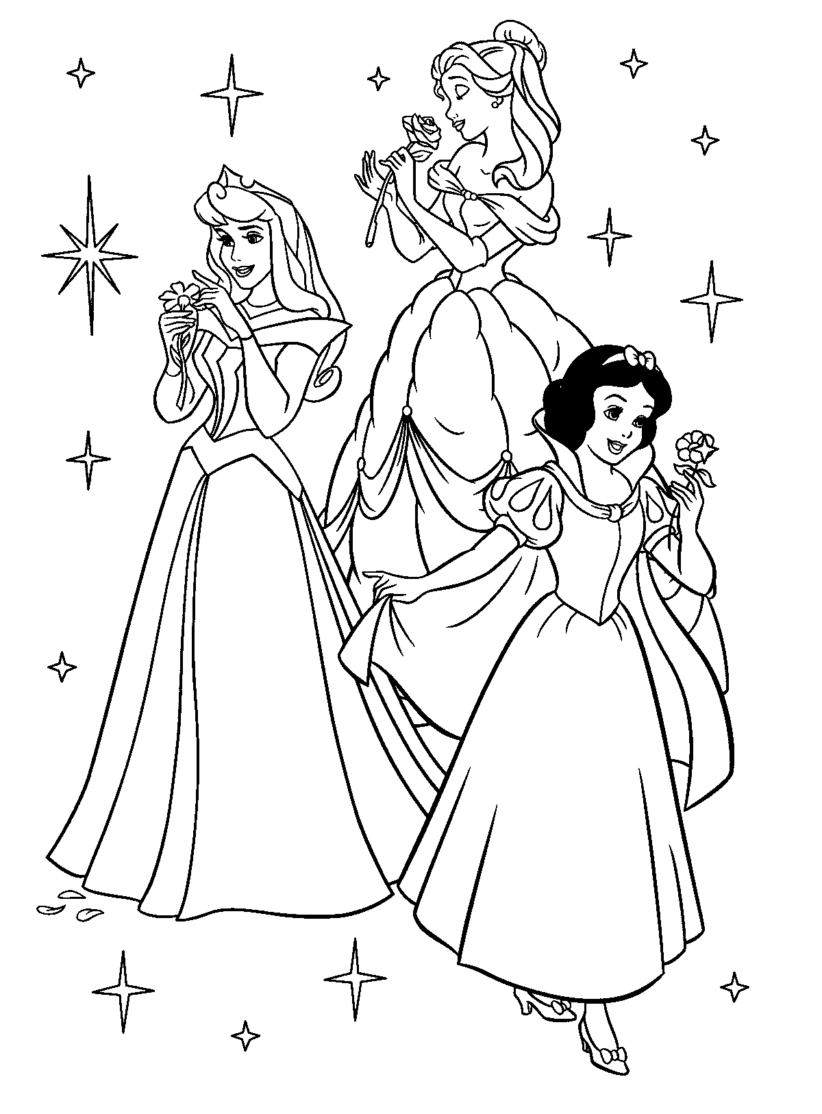 Раскраска: принцесса (Персонажи) #85174 - Бесплатные раскраски для печати