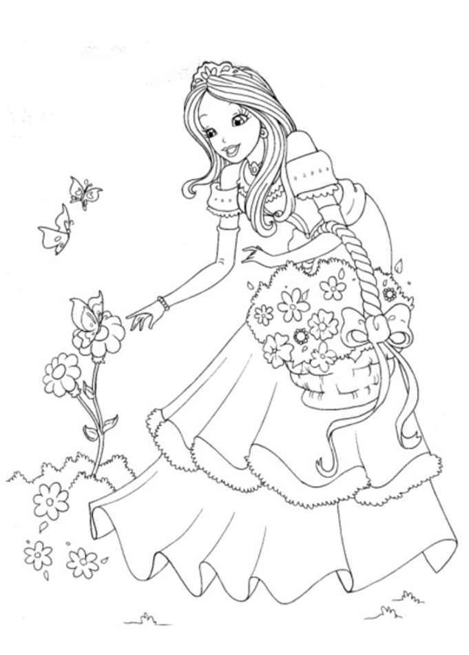 Раскраска: принцесса (Персонажи) #85179 - Бесплатные раскраски для печати
