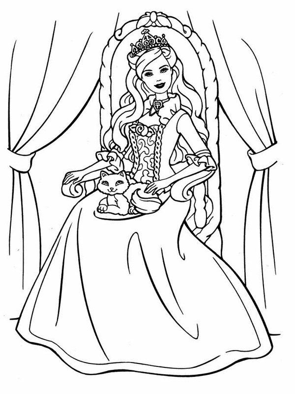 Раскраска: принцесса (Персонажи) #85200 - Бесплатные раскраски для печати