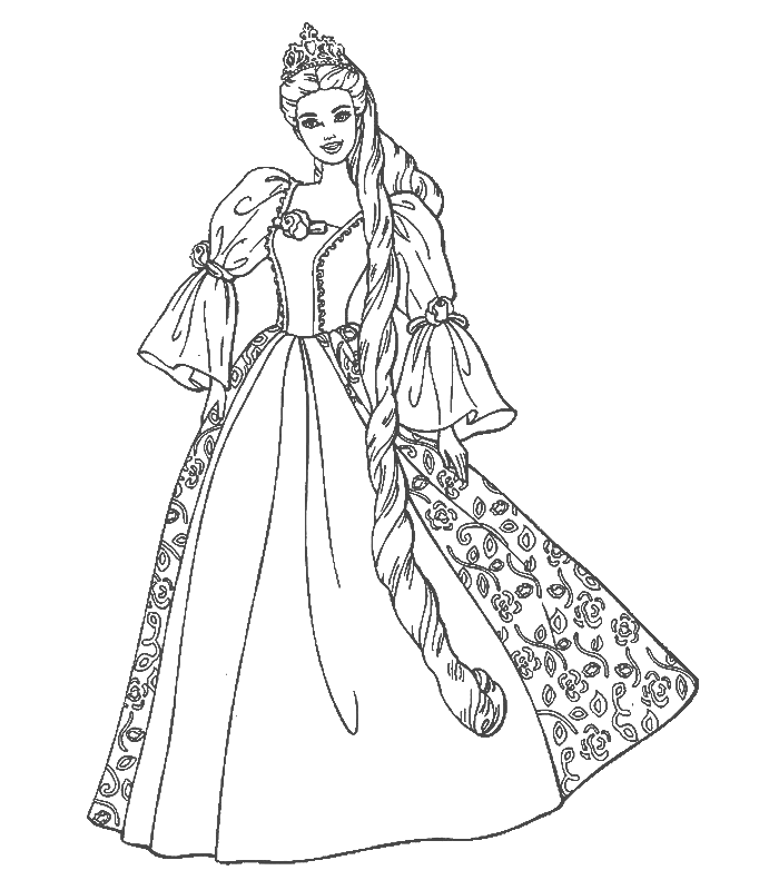 Раскраска: принцесса (Персонажи) #85201 - Бесплатные раскраски для печати