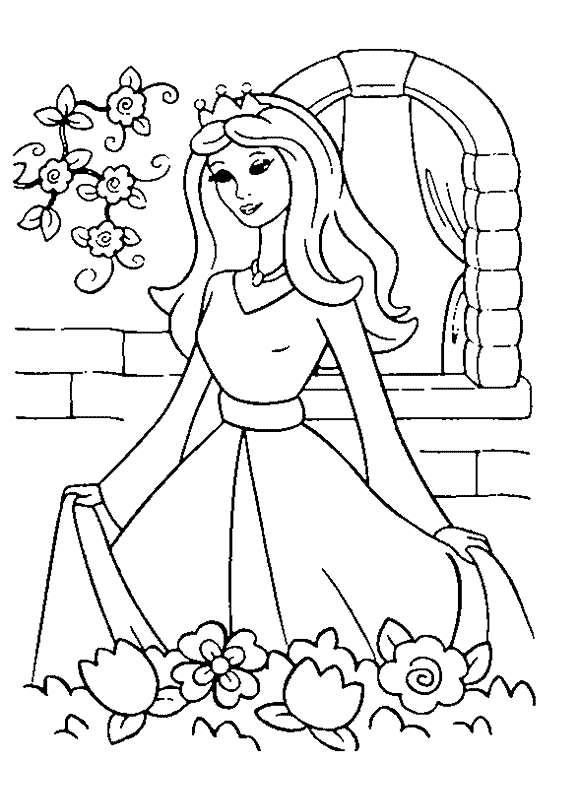 Раскраска: принцесса (Персонажи) #85205 - Бесплатные раскраски для печати