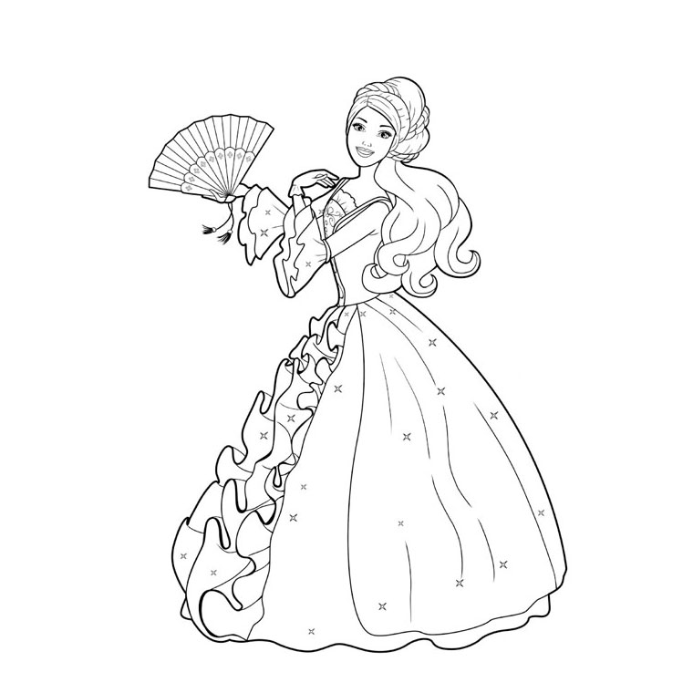 Раскраска: принцесса (Персонажи) #85228 - Бесплатные раскраски для печати