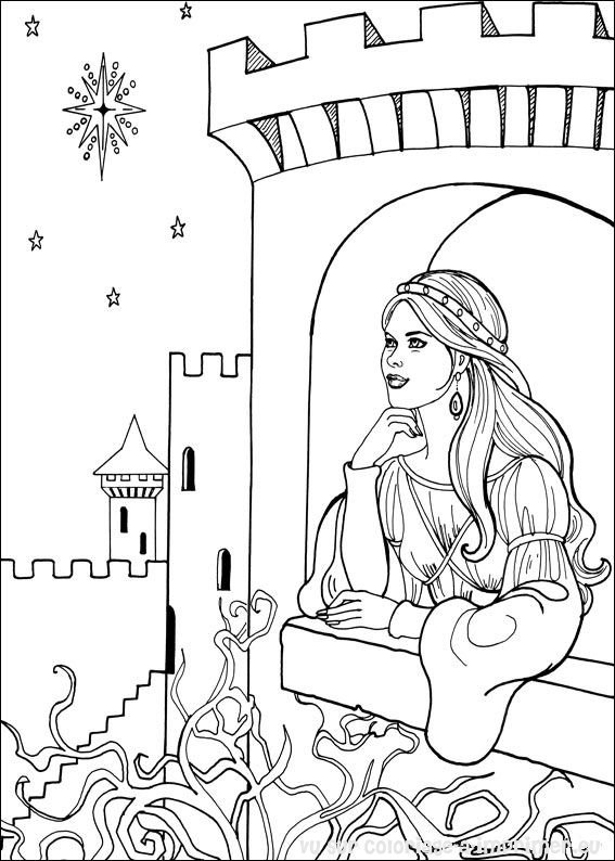 Раскраска: принцесса (Персонажи) #85229 - Бесплатные раскраски для печати