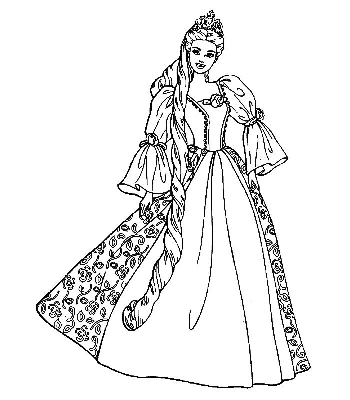 Раскраска: принцесса (Персонажи) #85275 - Бесплатные раскраски для печати