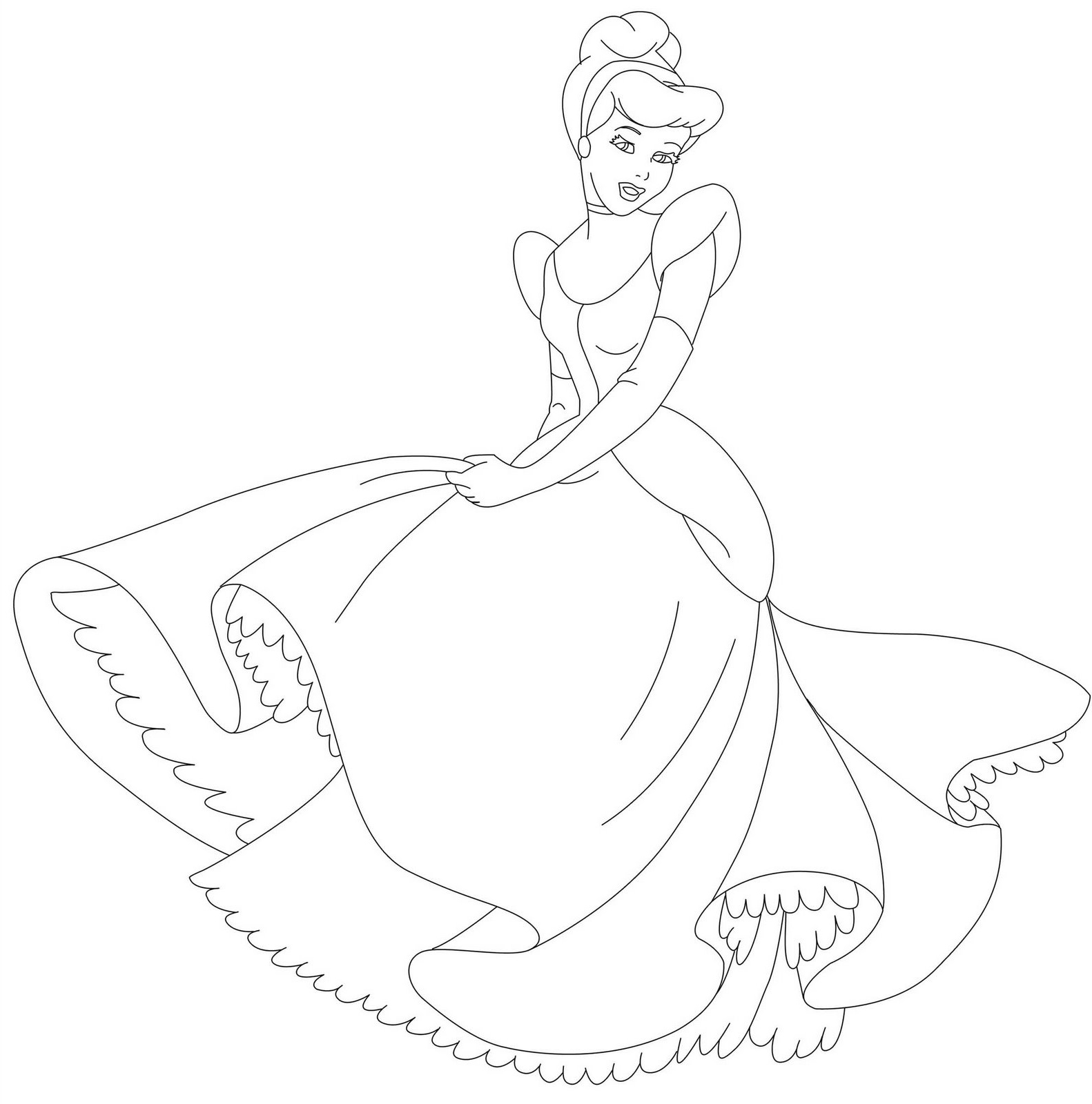 Раскраска: принцесса (Персонажи) #85301 - Бесплатные раскраски для печати