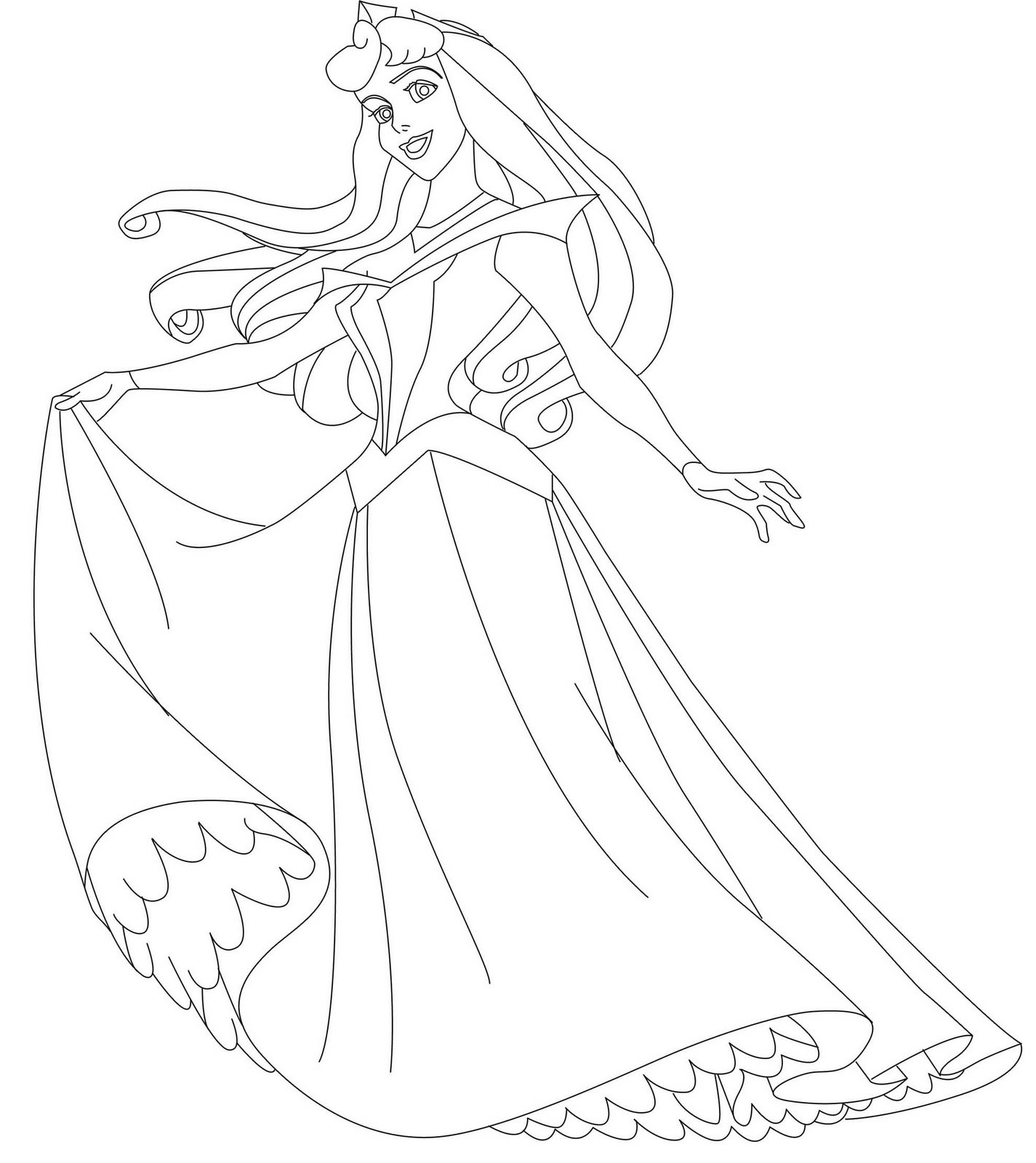Раскраска: принцесса (Персонажи) #85311 - Бесплатные раскраски для печати