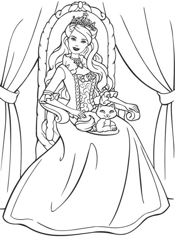 Раскраска: принцесса (Персонажи) #85332 - Бесплатные раскраски для печати