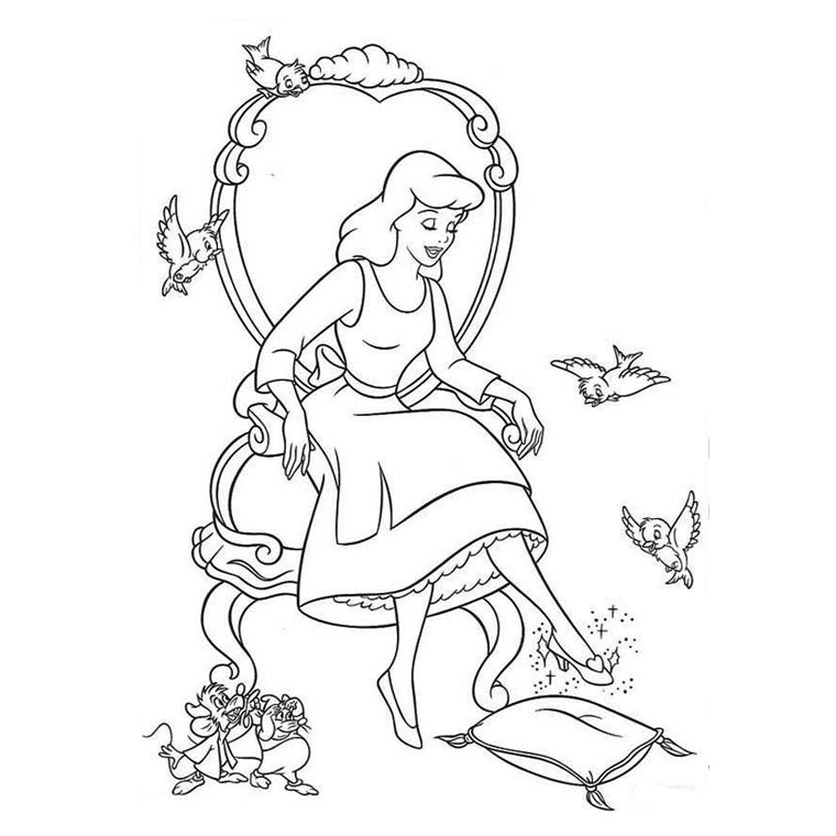 Раскраска: принцесса (Персонажи) #85529 - Бесплатные раскраски для печати