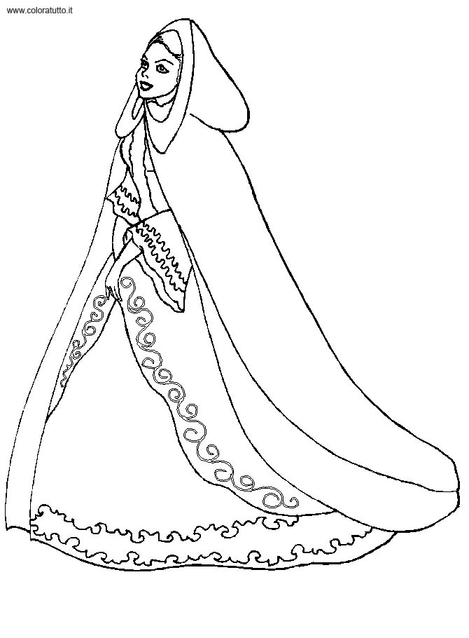 Раскраска: принцесса (Персонажи) #85533 - Бесплатные раскраски для печати