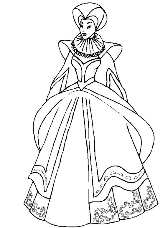 Раскраска: королева (Персонажи) #106224 - Бесплатные раскраски для печати