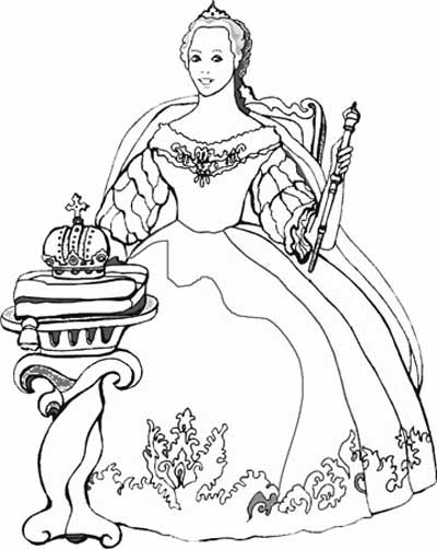 Раскраска: королева (Персонажи) #106249 - Бесплатные раскраски для печати