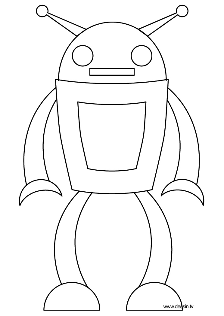 Раскраска: робот (Персонажи) #106571 - Бесплатные раскраски для печати
