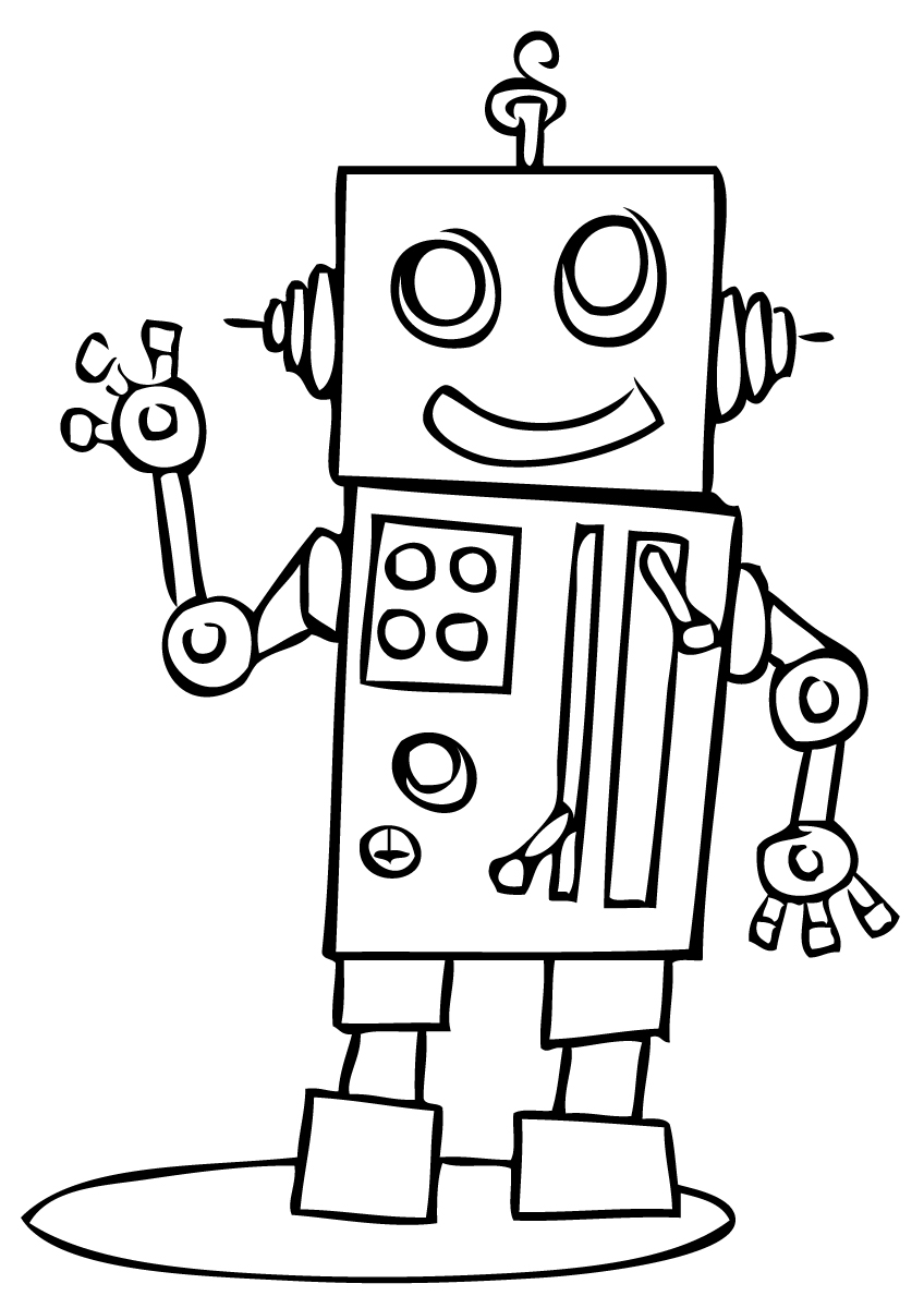 Раскраска: робот (Персонажи) #106574 - Бесплатные раскраски для печати