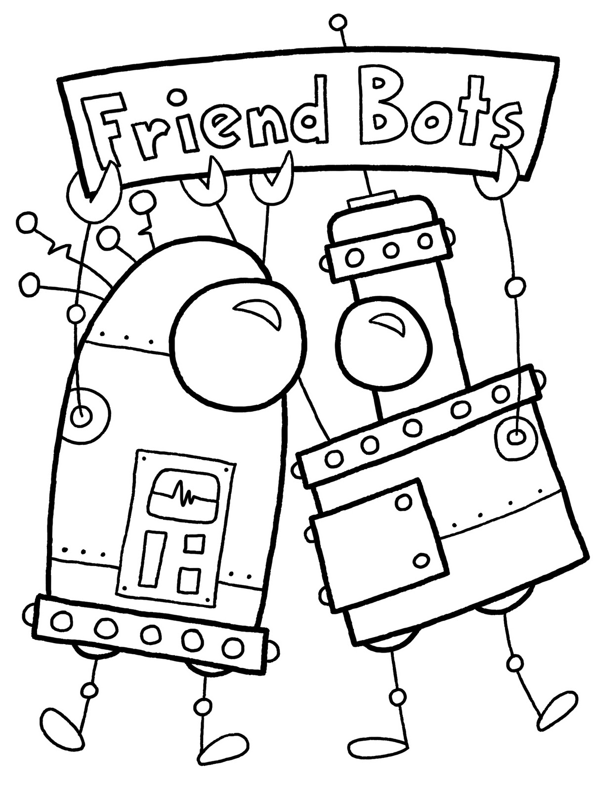 Раскраска: робот (Персонажи) #106578 - Бесплатные раскраски для печати