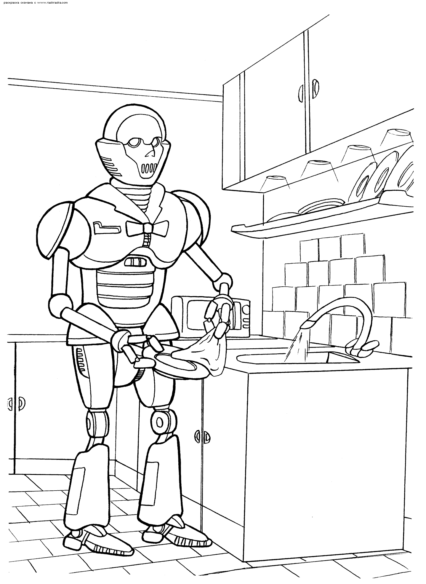 Раскраска: робот (Персонажи) #106602 - Бесплатные раскраски для печати